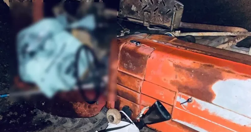 Tokat ta dağlık alanda traktör devrildi, sürücü hayatını kaybetti