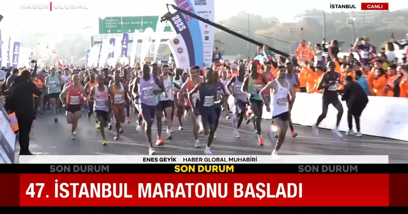 Dünyanın kıtalararası koşulan tek halk koşusu: 47. İstanbul Maratonu başladı