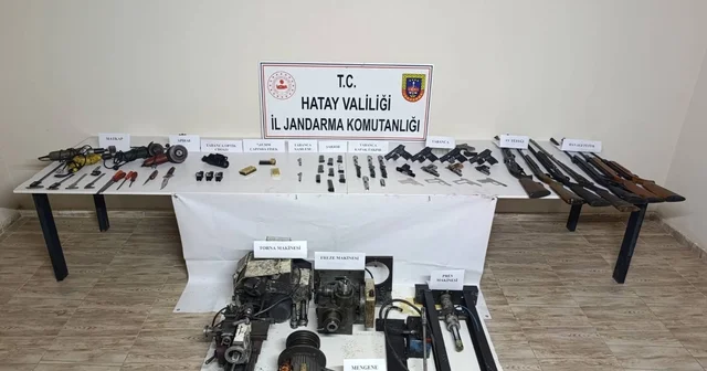 Payas ta evini silah yapım atölyesine çeviren şahsa suçüstü Hatay Haberleri