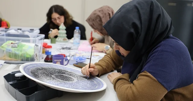 Başiskele de kadınlar geleneksel sanatları öğreniyor Kocaeli Haberleri