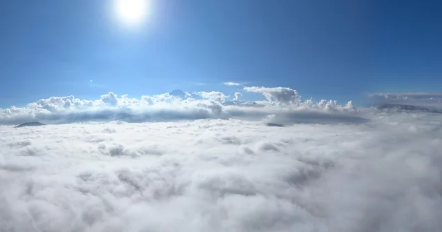 Kayseri de sis bulutlarının üzerinden görüntüler hayran bıraktı Kayseri Haberleri