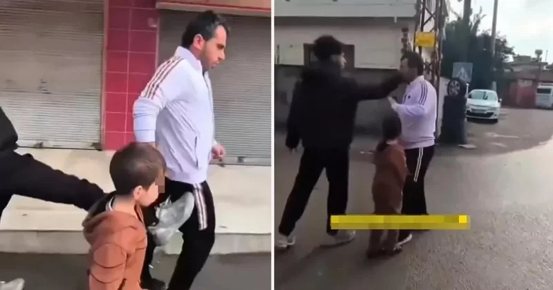 Çocuğunun yanında saldırıp kameraya aldılar Sözcü Gazetesi