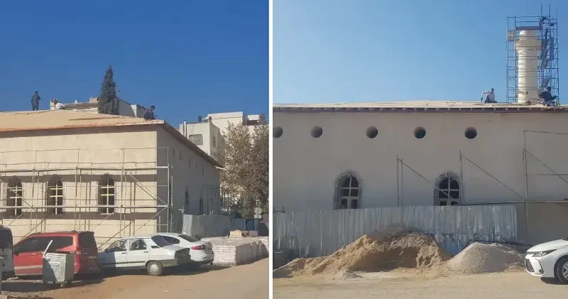 Depremlerde zarar gören 160 yıllık Dervişiye Camisi yeniden yükseliyor Kahramanmaraş Haberleri