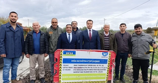 Köprübaşı nda doğalgaz için ilk kazma vuruldu Manisa Haberleri