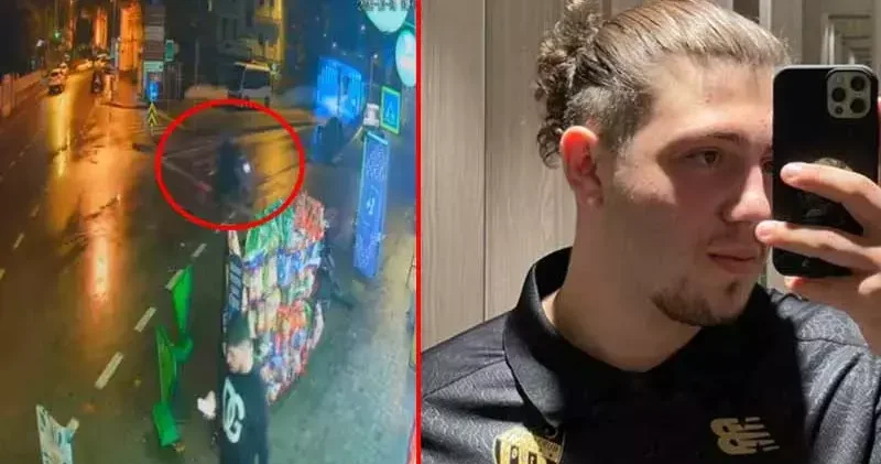 Devrilen motosikletin sürücüsü üniversiteli Enes öldü; kaza kamerada