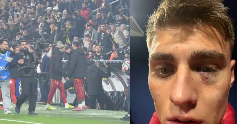 Son dakika: Galatasaraylı Kazımcan Karataş a çakmak atan taraftar gözaltına alındı! 1 yıl boyunca müsabakalara giremeyecek!