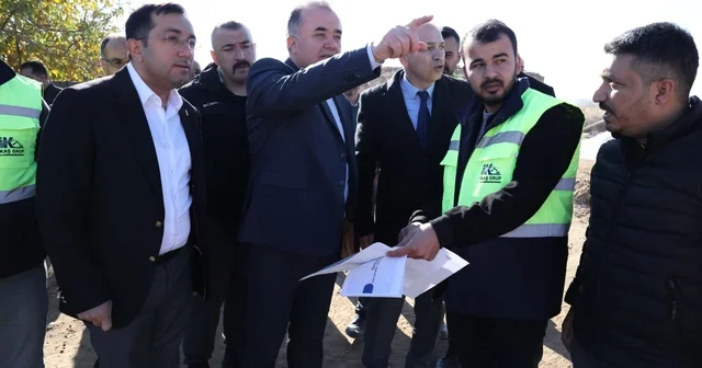 Mardin Büyükşehir Belediyesi Genel Sekreteri Sakin, Nusaybin deki çalışmaları inceledi Mardin Haberleri