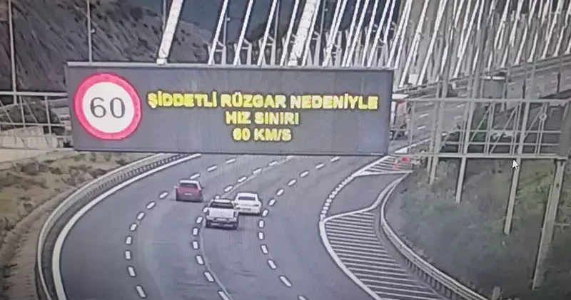 Ulaştırma ve Altyapı Bakanlığı ndan, Yavuz Sultan Selim Köprüsü için rüzgar uyarısı