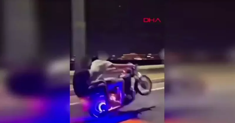 Yer: Mardin! Tek teker üzerinde giden motosiklet sürücüsüne ceza