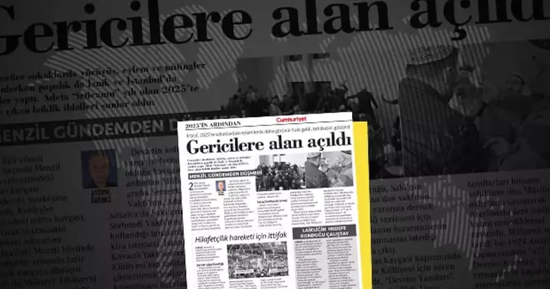 Sene bitti nefret bitmedi: Tam sayfa İslamofobi! Cumhuriyet yine dindarları hedef gösterdi