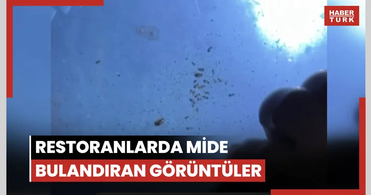 Alışveriş merkezindeki restoranlarda mide bulandıran görüntüler