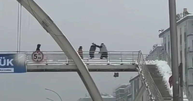 Kar topu attıkları gerekçesiyle çocukları darbeden şahıs tutuklandı