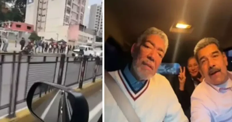 Parti başlasın demişti! Maduro nun aracıyla dolaştığı görüntüler yeniden gündem oldu