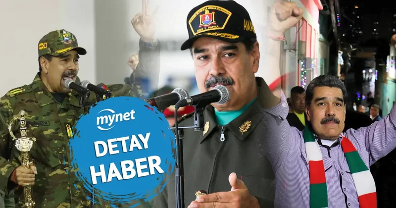 Maduro ve eşinin son görüntüleri! 26 Kasım da kılıcı çekip meydan okumuş, daha 6 gün önce askerlerini selamlamıştı