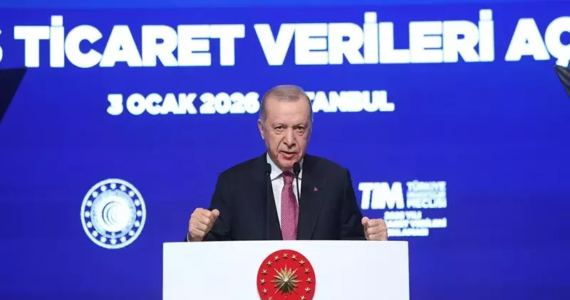 Cumhurbaşkanı Erdoğan: 2026 yılı için mal ve hizmetler ihracatı hedefimiz toplam 410 milyar dolar