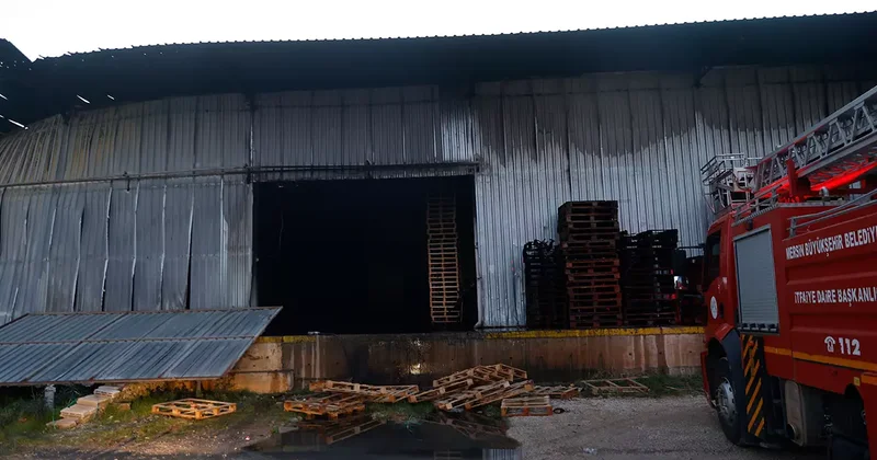 Merin de yangın! Fabrikada hasar oluştu