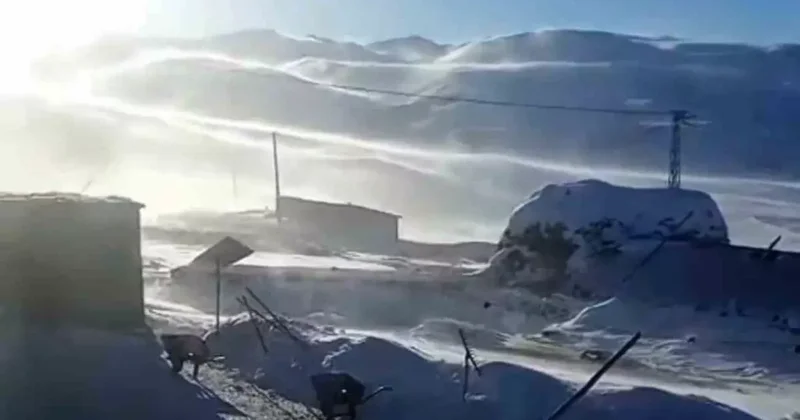 Iğdır’ın yüksek kesimlerinde tipi ve fırtına hayatı olumsuz etkiliyor