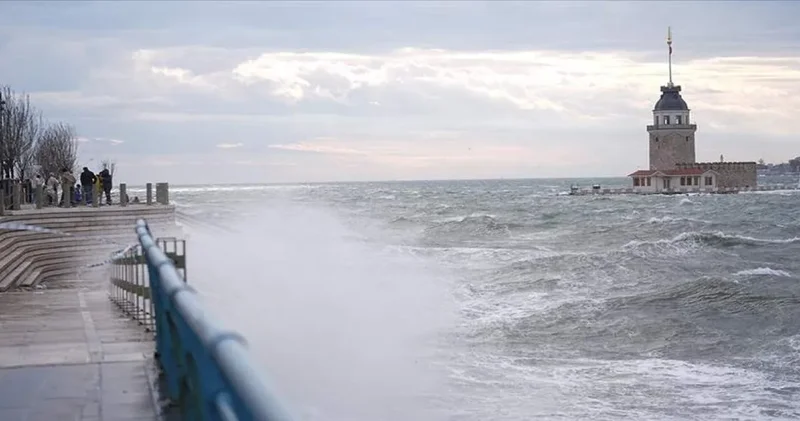 İstanbul’da şiddetli lodos ağaçları devirdi, araçlar zarar gördü