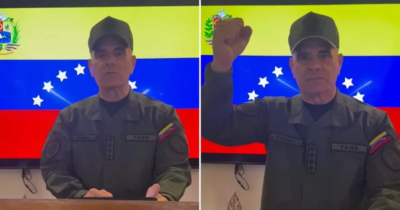 Saldırıların ardından Venezuela Savunma Bakanı sığınaktan açıklama yaptı