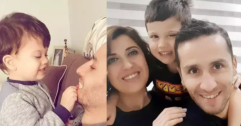 Eşi ve oğlunu öldürüp intihara kalkışan sanık, kanla, Beni affedin yazmış