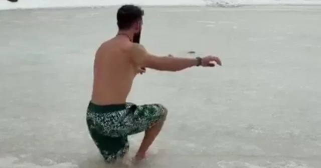 Buzu kırıp göle girdi Sakarya Haberleri