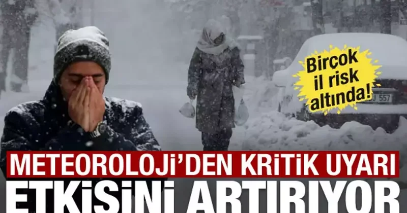 Kar, sağanak ve rüzgar etkisini artırıyor! Meteoroloji den kritik uyarı: Risk büyüyor