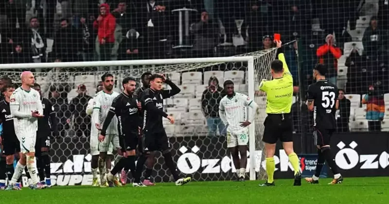 Beşiktaş ın yıldızı 6 dakikada kırmızı kart görmüştü! TFF VAR kayıtlarını açıkladı