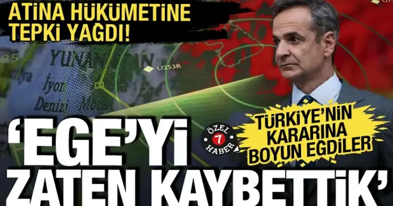 Türkiye nin NAVTEX kararına boyun eğdiler: Yunan yetkililerden hükümete tepki yağdı!
