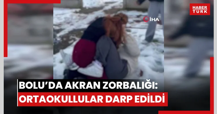 Bolu da akran zorbalığı kamerada: Ortaokul öğrencilerinin önünü kestiler, darp ettiler