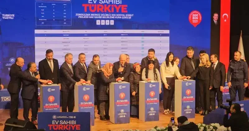 Zonguldak’ta 1872 konutun hak sahibi belirlendi