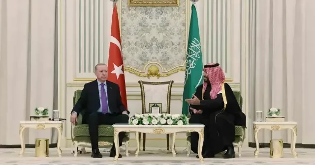 Suudi medyası Erdoğan ın resmi ziyaretini paylaştı VİDEO İZLE