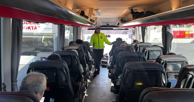 Aydın da polis ekiplerinden terminalde hayati uyarı Aydın Haberleri