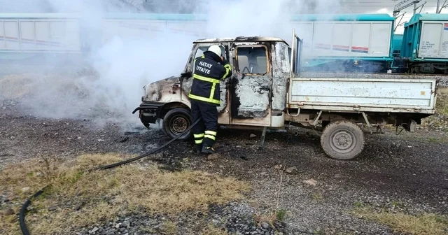 Payas ta kamyonet alevlere teslim oldu Hatay Haberleri