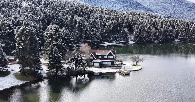 Gölcük Tabiat Parkı nda kış güzelliği Bolu Haberleri