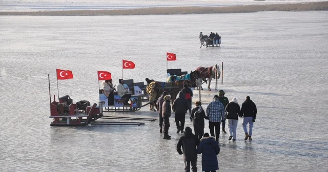 Kars ta Çıldır Gölü Buz Şenliği heyecanı Kars Haberleri