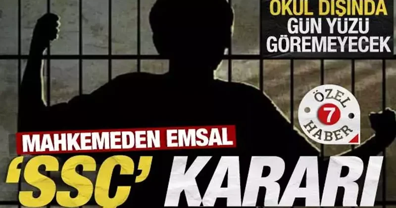 Emsal suça sürüklenen çocuk kararı: Okul saatleri dışında ev hapsi ve elektronik kelepçe