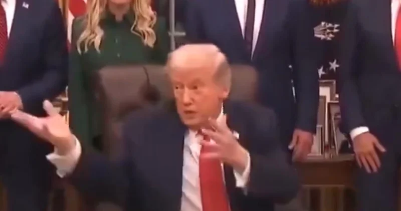 Trump Epstein soruları sonrası gazetecileri kapı dışarı ettirdi!