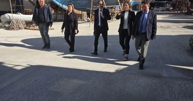 Marmaris Bozburun Tersane bölgesinde yatırım alanlarına yerinde inceleme Muğla Haberleri