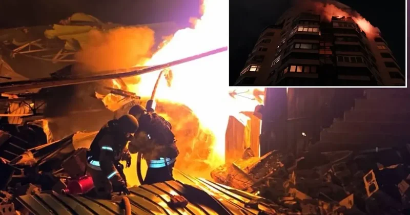 Böylesi görülmedi! Ülkenin başkentini 500 dron ve 65 füzeyle vurdular