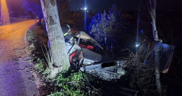 Şarampole devrilen otomobil hurdaya döndü Hatay Haberleri