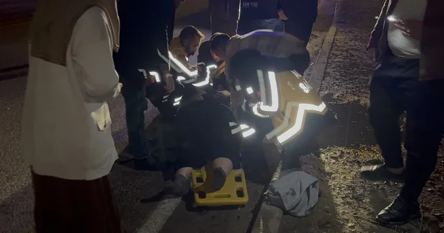 Karşıya geçmek isterken otomobilin çarptığı kadın ağır yaralandı Gaziantep Haberleri