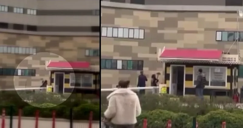 İçinde müşteri olan taksiye alınmayan kadın deliye döndü: Ayaklı küllükle durağın camlarını indirdi