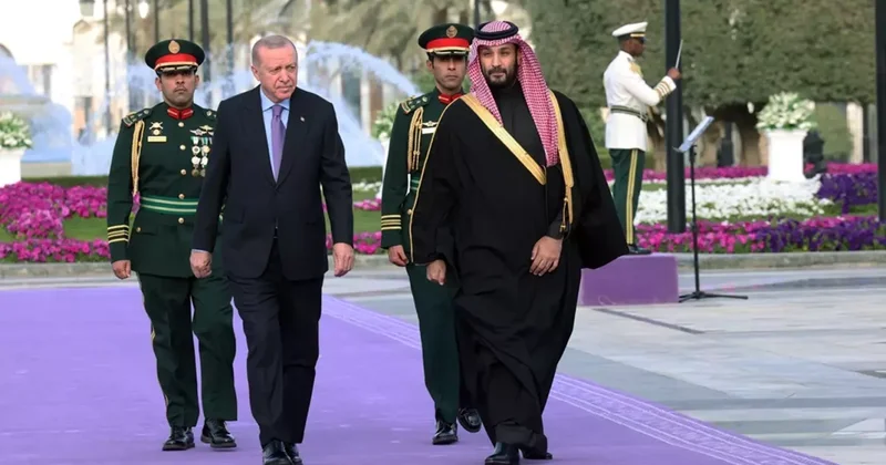 Cumhurbaşkanı Erdoğan Riyad da, Suudi Arabistan Veliaht Prensi Muhammed Bin Selman ile Bir Araya Geldi