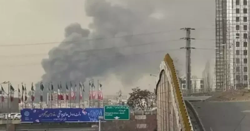 İran da korkutan yangın: 200 dükkan tamamen yandı!