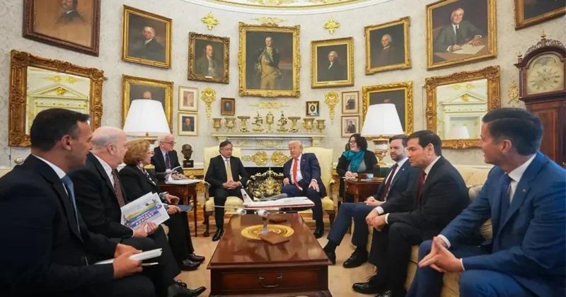 Trump ve Petro, Beyaz Saray da biraraya geldi