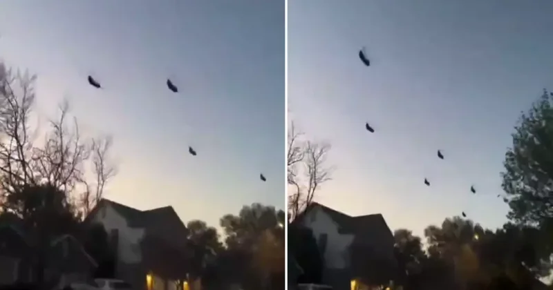 Neler oluyor? ABD de kaydedilen görüntü büyük merak uyandırdı