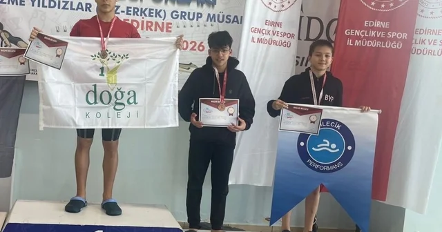Bilecikli yüzücüden Edirne de bronz madalya Bilecik Haberleri