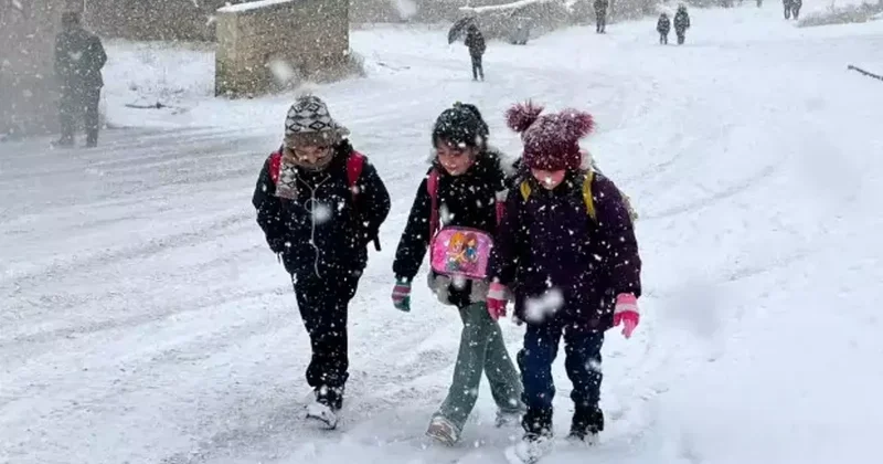 Son dakika: Bir ilimizde okullar 1 gün tatil edildi