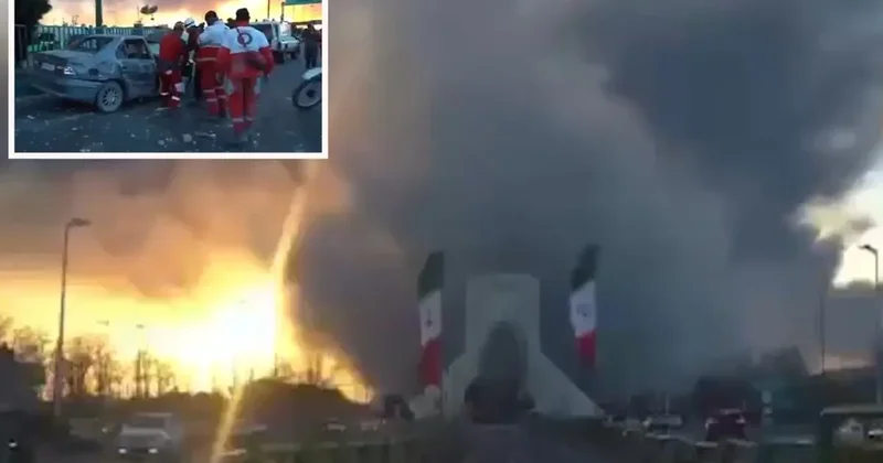 ABD ve İsrail, Tahran daki Azadi meydanını vurdu