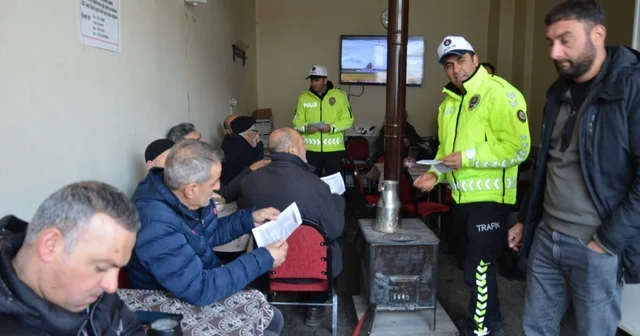 Erzincan Tercan da trafik ekipleri sahada Erzincan Haberleri